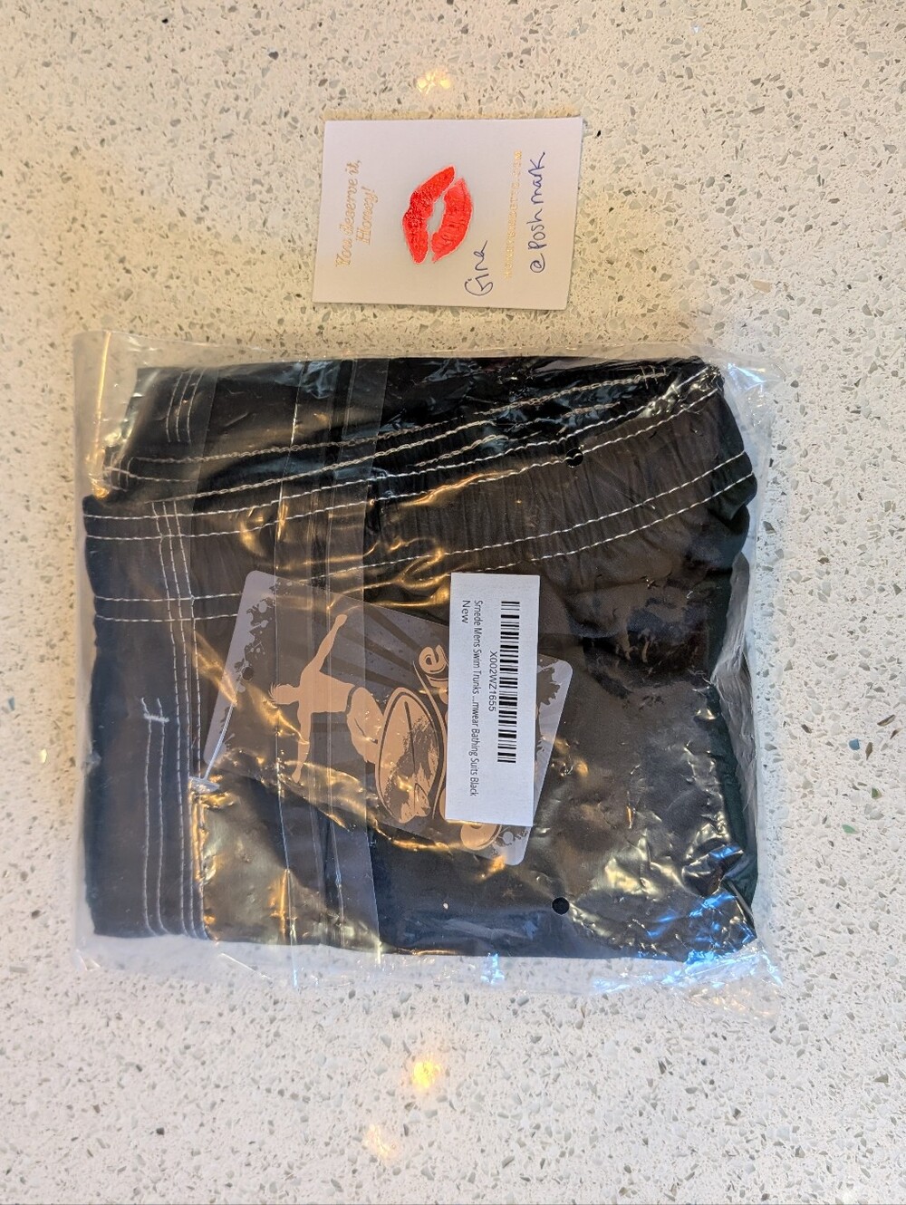 Men's swim shorts with mess liner M